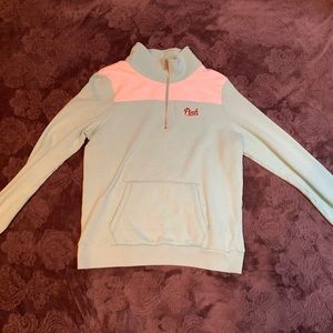 Pink Half Zip Sweater